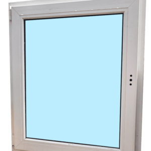 Új, egyszárnyú, fehér, bukó-nyíló, balos műanyag ablak 75x90