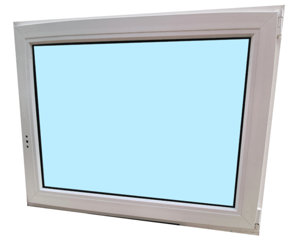egyszárnyú, fehér, bukó-nyíló, jobbos műanyag ablak 100x80