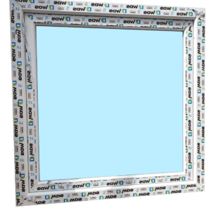 Műanyag ablak 145 cm x 145 cm Jobbos
