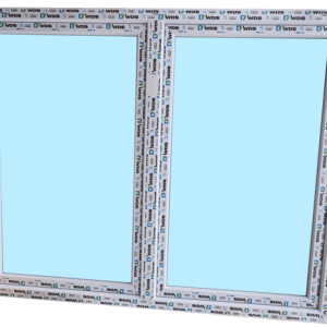 Kétszárnyú műanyag ablak 210 cm x 145 cm