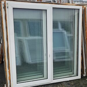Použité plastové okno 160x167 cm, biele, dvojsklo