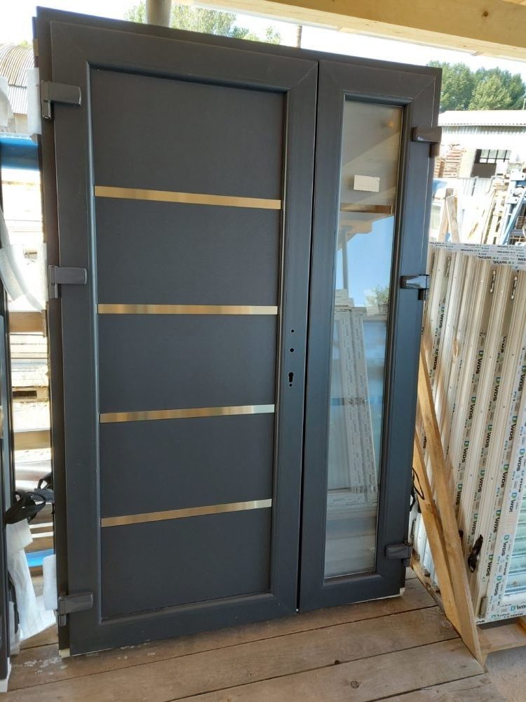 Plastov Vchodov Dvere Typ 1415 av 135 Cm X 205 Cm Antracit plastov-vchodov-dvere-typ-1415-av-135-cm-x-205-cm-antracit