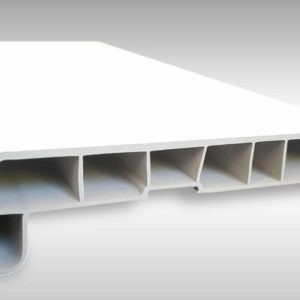 parapet uni PVC biela